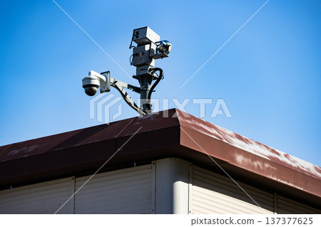 Network cameras monitoring the park Network cameras monitoring the park 137377625