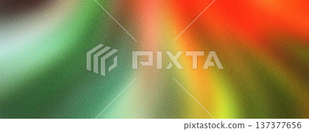 Abstract Red Green Yellow Gradient Swirl Background 137377656