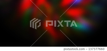 Abstract Neon Color Light Burst on Black Background 137377660