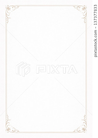 Elegant Series: Minimalist white background with vertical frames 137377833