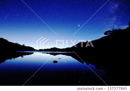 The starry sky of Yumoto Onsen in Oku-Nikko The starry sky of Yumoto Onsen in Oku-Nikko 137377993