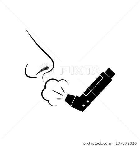 Inhaler icon vector. Logo Template illustration Inhaler icon vector. Logo Template illustration 137378020