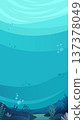 Underwater Ocean Scene with Coral Reef and Fish 137378049