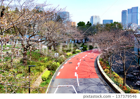【東京】六本木的春天：從中城花園拱門眺望 137379546