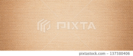 Texture light warm beige textile material background, macro weave pattern. Structure nude fabric backdrop, vignette Texture light warm beige textile material background, macro weave pattern. Structure nude fabric backdrop, vignette 137380406