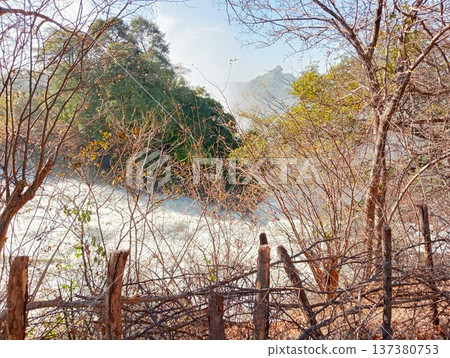 Zambezi River scenery upstream of Victoria Falls (Zimbabwe) 2 Zambezi River scenery upstream of Victoria Falls (Zimbabwe) 2 137380753