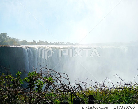 The spectacular scenery of Victoria Falls and its spray (Zimbabwe) 5 The spectacular scenery of Victoria Falls and its spray (Zimbabwe) 5 137380760