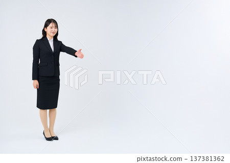 Business woman seeking handshake Business woman seeking handshake 137381362