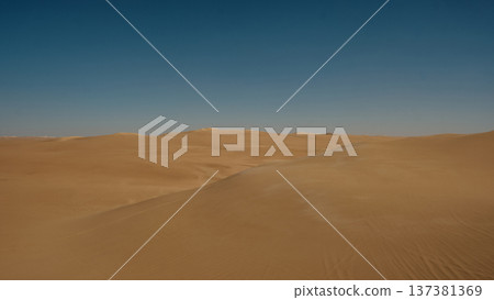 Sand dunes in desert 137381369