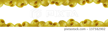 Seamless border of marinated olives Seamless border of marinated olives 137382902