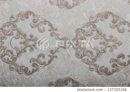Beautiful modern texture on wallpaper, background 137385266