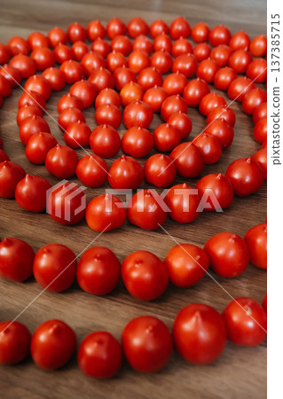 cherry tomatoes, top view. red cherry tomatoes. healthy organic fresh cherry tomatoes. cherry tomatoes, top view. red cherry tomatoes. healthy organic fresh cherry tomatoes. 137385715