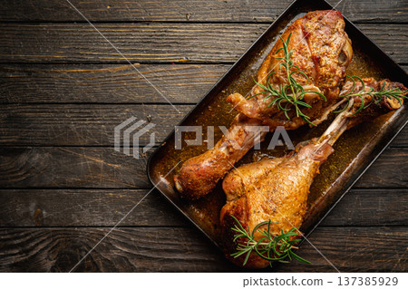 baked fried turkey thighs baked fried turkey thighs 137385929