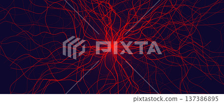 Blood Vessel Vein Wireframe Background, Micro Vascular Veins Lines Structure, Cardio Surgery Medicine Concept. Medical Endovascular Neurovascular Science Therapy Graphic. Vector Illustration. Blood Vessel Vein Wireframe Background, Micro Vascular Veins Lines Structure, Cardio Surgery Medicine Concept. Medical Endovascular Neurovascular Science Therapy Graphic. Vector Illustration. 137386895
