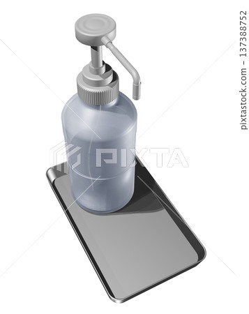 Disinfection image (alcohol dispenser) Disinfection image (alcohol dispenser) 137388752