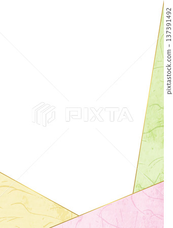 Japanese paper style frame, Japanese style background material, portrait orientation Japanese paper style frame, Japanese style background material, portrait orientation 137391492