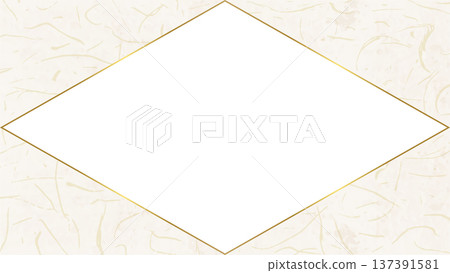 Japanese paper style frame, Japanese style background material, 16:9 size Japanese paper style frame, Japanese style background material, 16:9 size 137391581