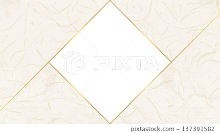 Japanese paper style frame, Japanese style background material, 16:9 size Japanese paper style frame, Japanese style background material, 16:9 size 137391582