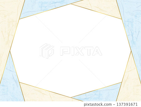 Japanese paper style frame, Japanese style background material 137391671