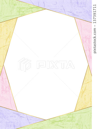 Japanese paper style frame, Japanese style background material, portrait orientation Japanese paper style frame, Japanese style background material, portrait orientation 137391711
