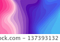 Vibrant abstract background featuring fluid, layered topographic waves in purple, blue, and pink 137393132