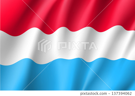 Waving flag of luxembourg Waving flag of luxembourg 137394062