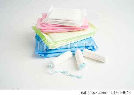 Sanitary hygiene set for women menstrual period cycle protection. Sanitary hygiene set for women menstrual period cycle protection. 137394643