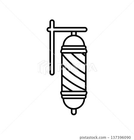 Barber Lamp Pole icon vector design templates simple and modern 137396090