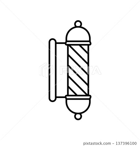 Barber Lamp Pole icon vector design templates simple and modern Barber Lamp Pole icon vector design templates simple and modern 137396100