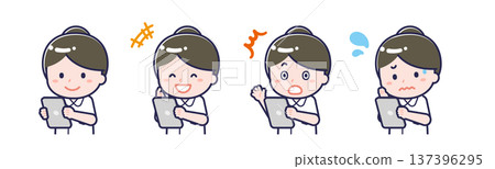 "Nurse 01" woman using a tablet 137396295