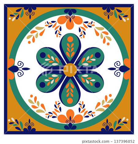 Mediterranian vector retro seamless pattern 137396852