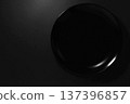 An image of a black plate 137396857