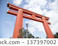 Torii and blue sky 137397002