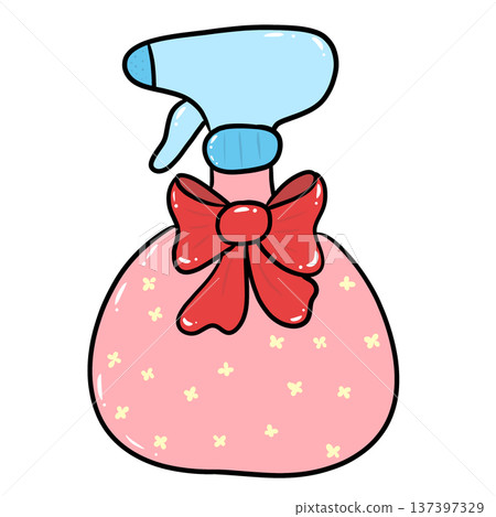 Garden Spray Bottle Cleaning Spray Clipart 137397329