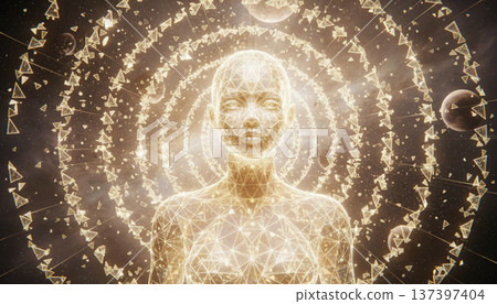Spiritual Meditation Light Energy Concept 137397404