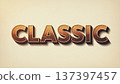 Classic Retro Typography Style 137397457