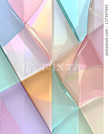 柔和的光影交織融合，構成了一幅幅色彩柔和、優雅的馬賽克玻璃藝術品。 137397985