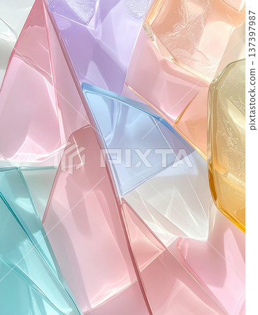 柔和的光影交織融合，構成了一幅幅色彩柔和、優雅的馬賽克玻璃藝術品。 137397987