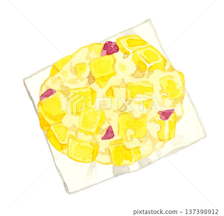 鬼饅頭手繪水彩插圖 鬼饅頭手繪水彩插圖 137398912