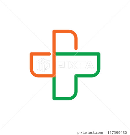 Medical Cross illustration Logo template Medical Cross illustration Logo template 137399480
