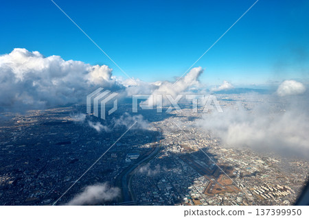 Osaka city seen from above Osaka city seen from above 137399950