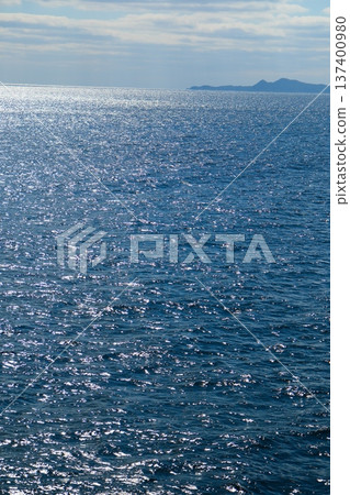 The view from the high-speed ferry leaving Sasebo Port 137400980