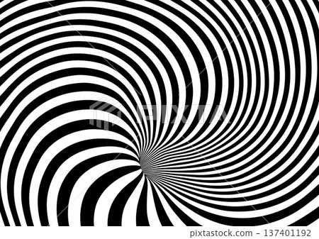 Abstract black and white swirling vortex pattern with a purple path leading into the center Abstract black and white swirling vortex pattern with a purple path leading into the center 137401192