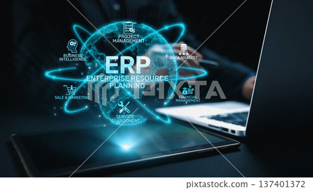 ERP System Dashboard for Enterprise Resource Planning and Business Elide ERP System Dashboard for Enterprise Resource Planning and Business Elide 137401372