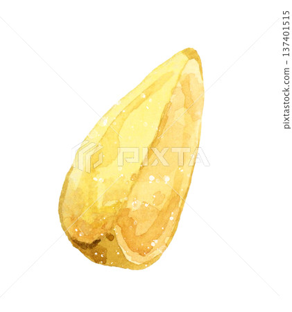 Natural cut French fries with skin - Hand-drawn watercolor illustration of food Natural cut French fries with skin - Hand-drawn watercolor illustration of food 137401515