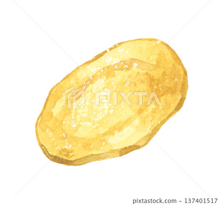 洋芋片 - 手繪水彩食物插圖 洋芋片 - 手繪水彩食物插圖 137401517