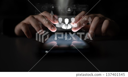 Human resources analytics showing team performance and business growth. Fermion Human resources analytics showing team performance and business growth. Fermion 137401545