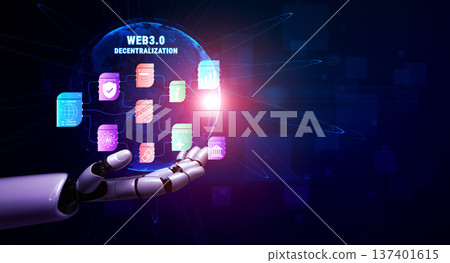 AI in The Web 3.0 Decentralization Technology Ecosystem Motif 137401615