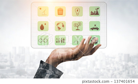 Green Energy and Sustainability for Environmental Protection Motif 137401654