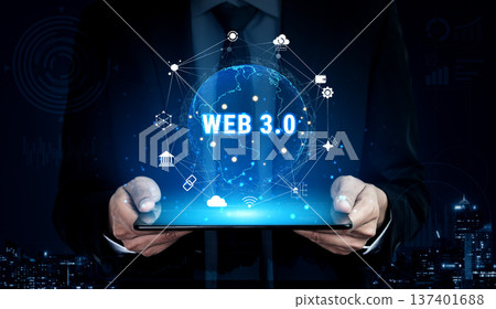 The Interconnected Global Ecosystem of Web 3.0 Technology Motif 137401688